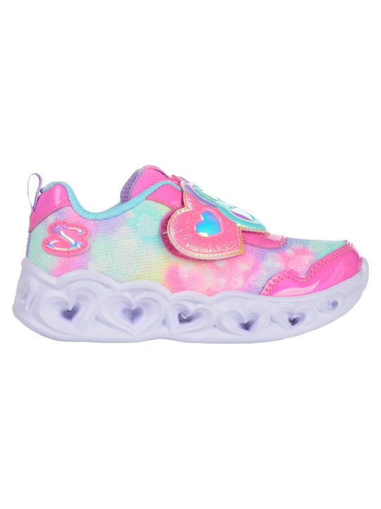 Skechers Kids Sneakers Heart with Scratch & Lights Multicolour