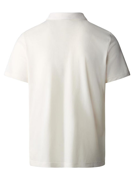 Men's Short Sleeve Polo T-shirt White