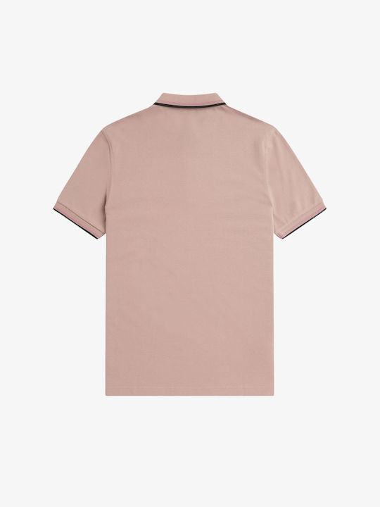 Fred Perry Ανδρικό T-shirt Κοντομάνικο Polo Dark Pink