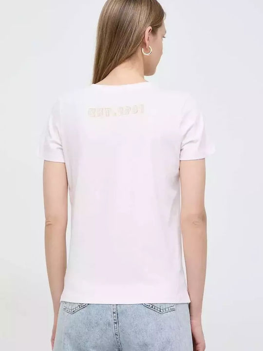 Guess Γυναικείο T-shirt Ροζ