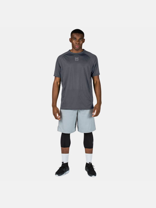 Jepa Men's Athletic T-shirt Short Sleeve Gray