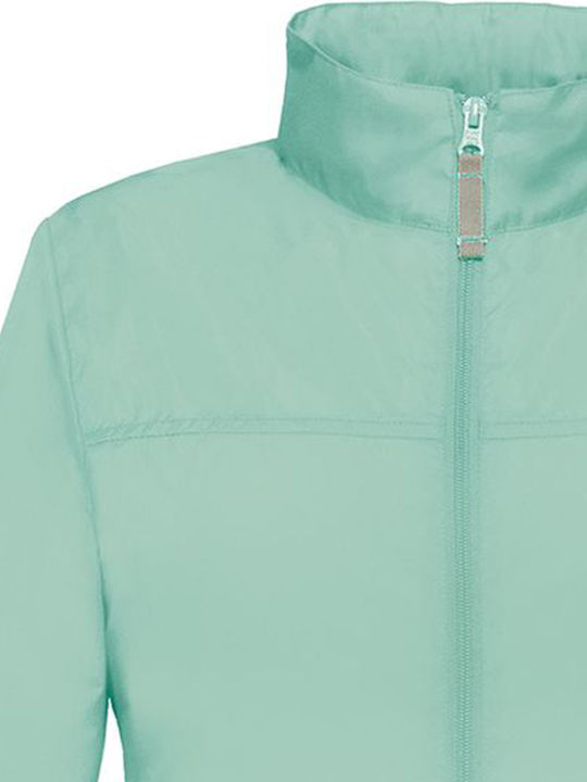 Sirocco Women's Short Lifestyle Jacket Windproof for Winter Pixel Turquoise