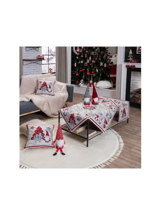 Teoran Weihnachtlich Tischtuch Quadrat Stoff L100xB100cm.