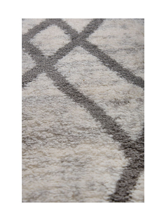 Viokarpet Rug Rectangular White Gray