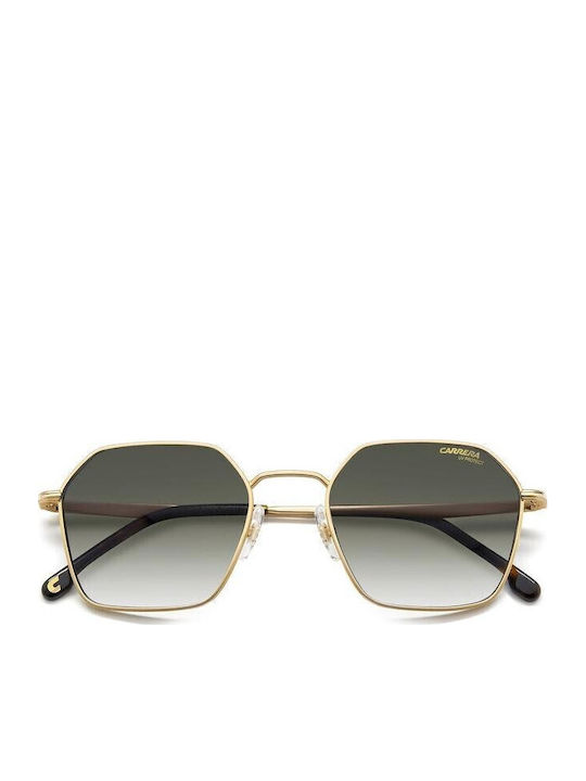 Carrera Men's Sunglasses with Gold Metallic Frame and Grey Gradient Lens 334/S AOZ/9K