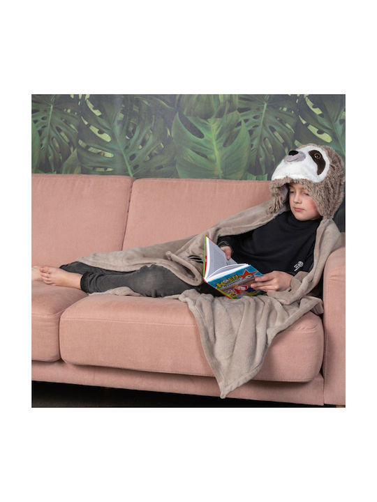 Noxxiez Blanket Fleece Gray 100x130cm