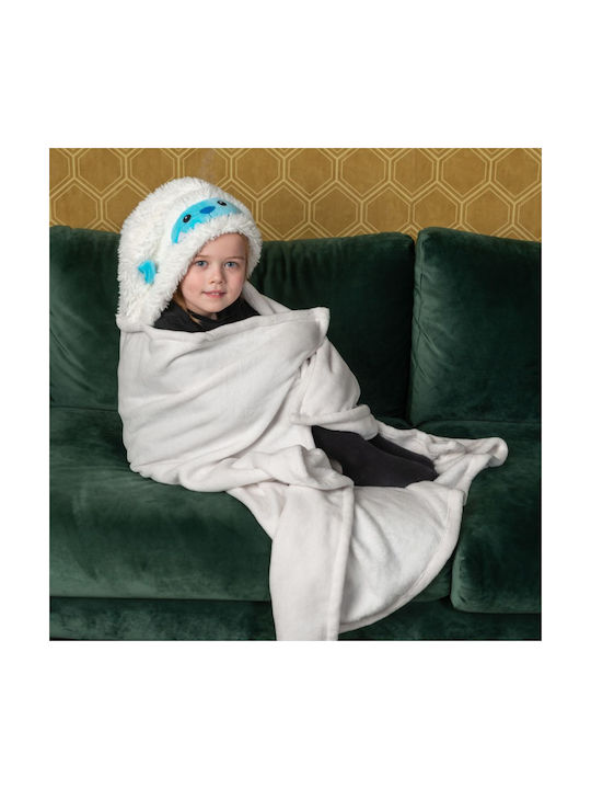 Noxxiez Kids Fleece Blanket 100x130cm White