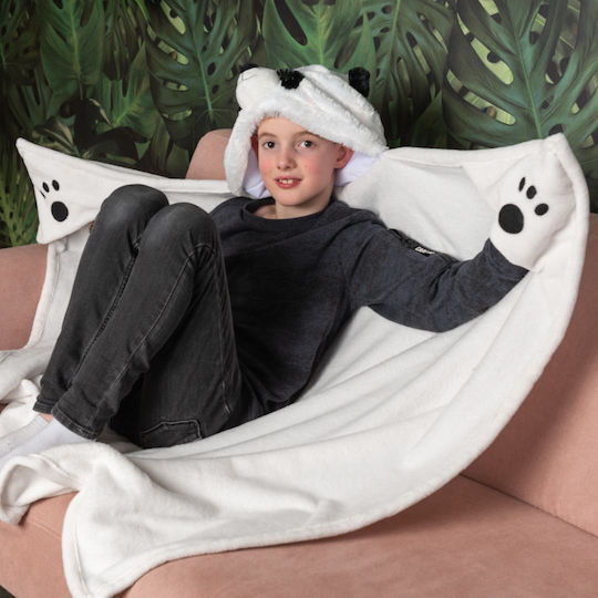 Noxxiez Kids Fleece Blanket 100x130cm White