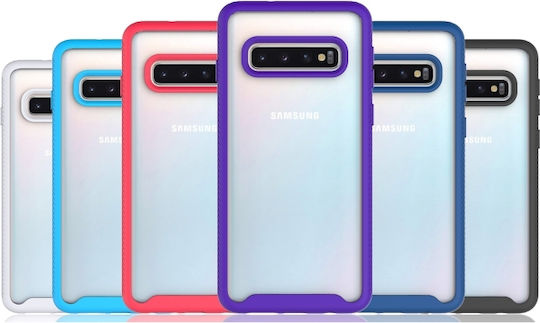 Starry Sky Solid Color Series Shockproof Back Cover Plastic / Silicone Black (Galaxy S10)