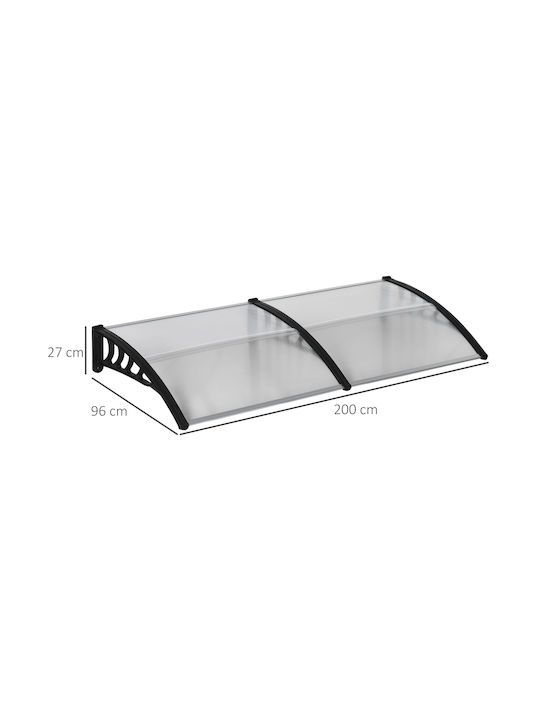 Outsunny Acoperiș Policarbonat P200xL96cm