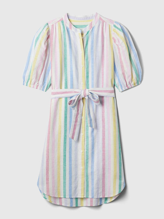 GAP Summer Mini Shirt Dress Dress Striped