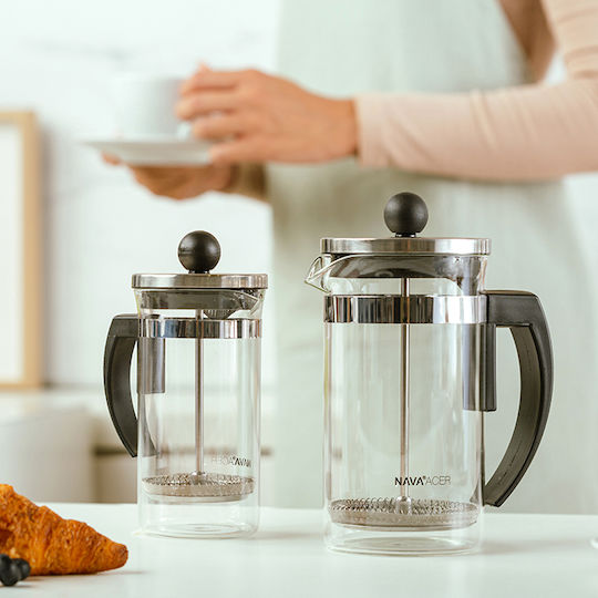 Nava Acer Manual Filter Coffee Maker Stainless Steel Silver Capacity 600ml