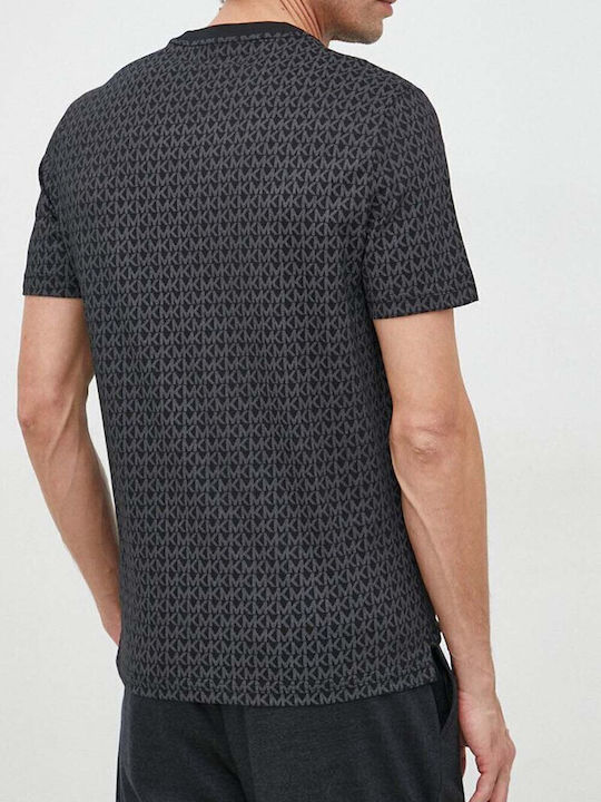 Michael Kors T-shirt Bărbătesc cu Mânecă Scurtă Black