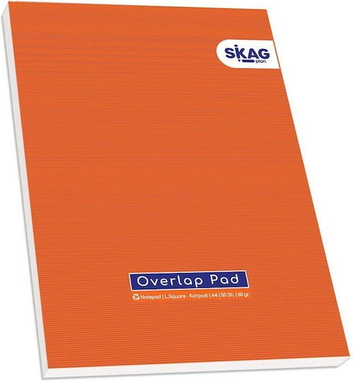 Skag Overlap Notepad 50 Sheets A4 Ruled