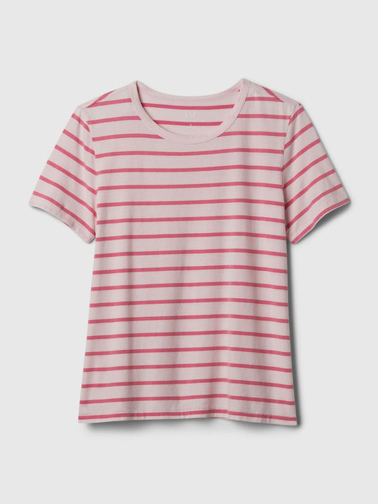 Women's Athletic Blouse Short Sleeve Pink