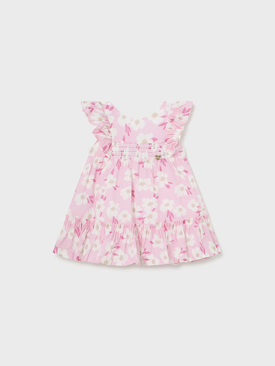 Mayoral Kids Dress Floral Sleeveless Pink