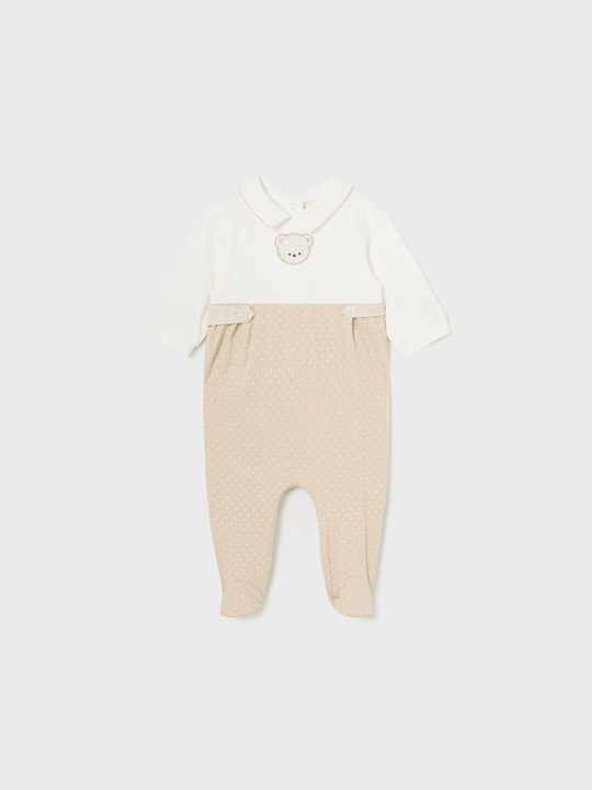 Mayoral Set Baby Strampler Beige