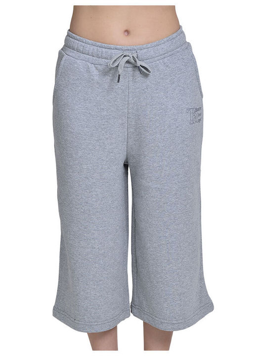 Damen Jogginghosen Capri Grau