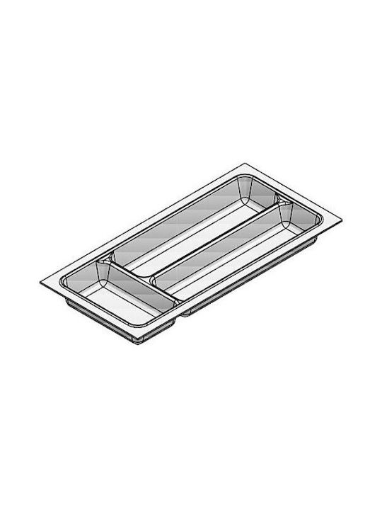 Agoform Drawer Cutlery Tray Plastic 30x48x6cm White