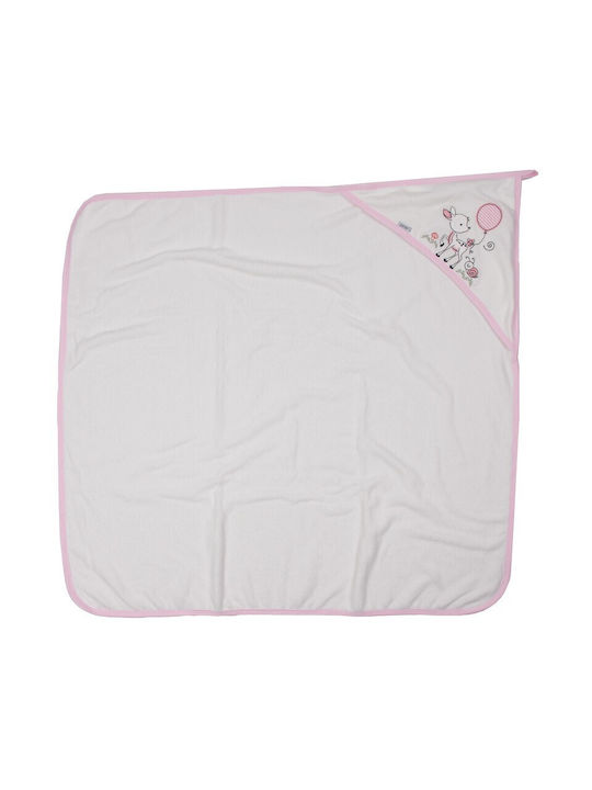 Kamtex Baby Baby-Badetuch mit Kapuzen 70x100cm