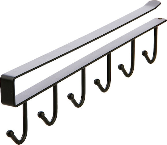 Metallic Kitchen Hanger 26.5x7x1.4cm Black