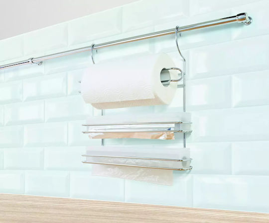 Metaltex Rack Lonardo Βάση για Χαρτί Κουζίνας Μεταλλική Γκρι 35x8x41cm