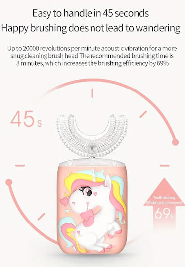 U Shape Children's Electric Toothbrush for 6+ Years