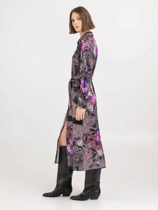 Maxi Σεμιζιέ Φόρεμα Floral