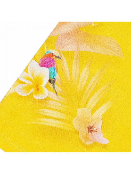 Παιδικό Φόρεμα Αμάνικο Floral Κίτρινο