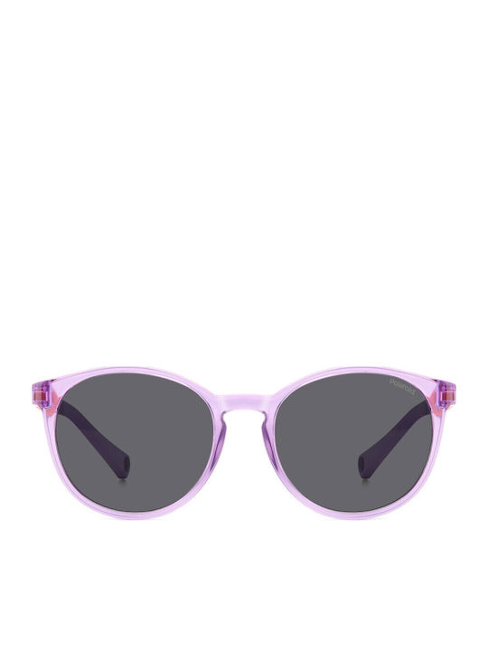 Polaroid Butterfly Kids Sunglasses with Polarized Lens Purple for 4-6 Years