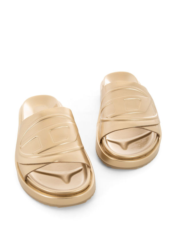 Saslide D Oval Слайдове в Златист Цвят