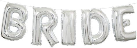Luftballon Folie Jumbo Buchstabe F Silber 82cm F