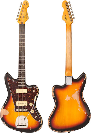 Vintage Elektrische Gitarre Braun