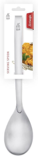 Triangle Shallow Kitchen Spoon Stainless Steel Silver