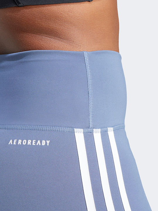 Essentials 3-Stripes Women's Bike Training Legging High Waisted Blue