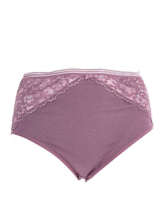 Bubble Chic Cotton High Waist Women's Slip 3Pack with Lace