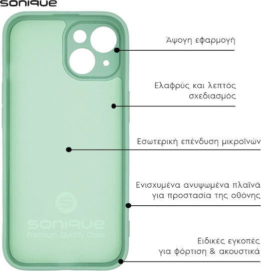 Sonique Задна корица Силикон Тюркоазен (Xiaomi 13T / 13T Pro)