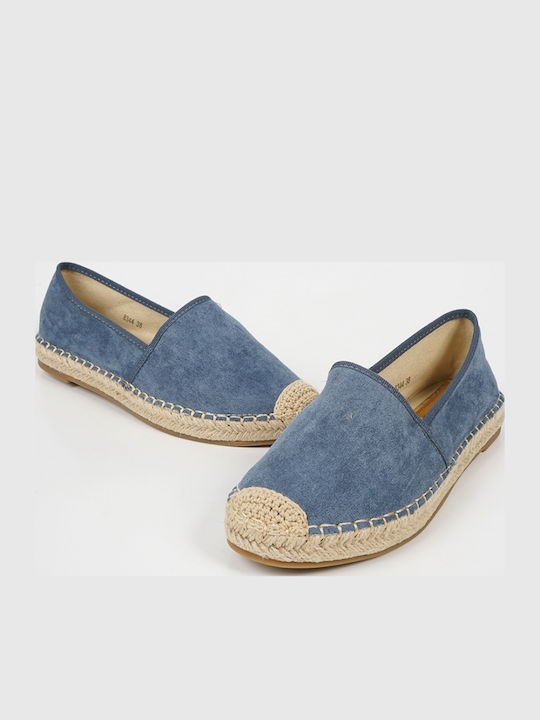 Suede Γυναικείες Εσπαντρίγιες σε Μπλε Χρώμα