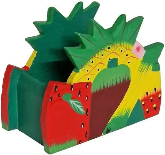Artekko Χαρτοπετσετοθήκη Ξύλινη Πολύχρωμη 15x8x12cm 047-2634