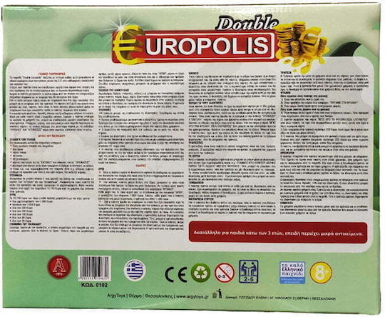 Board Game Europolis Double for 2-8 Players 8+ Years Old Argy Toys