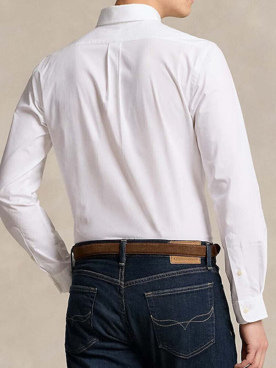 Long-sleeved Cotton Shirt White