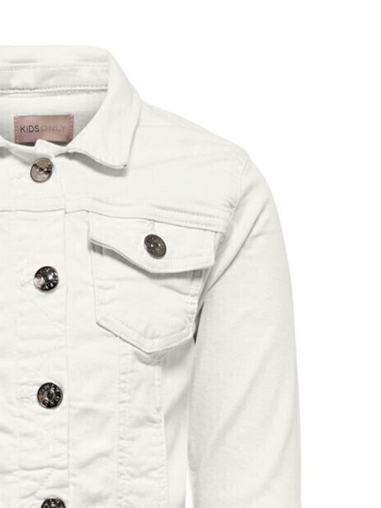 Kinder Jeansjacke White