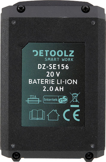 Detoolz Baterie Unealtă 20V cu Capacitate 2Ah