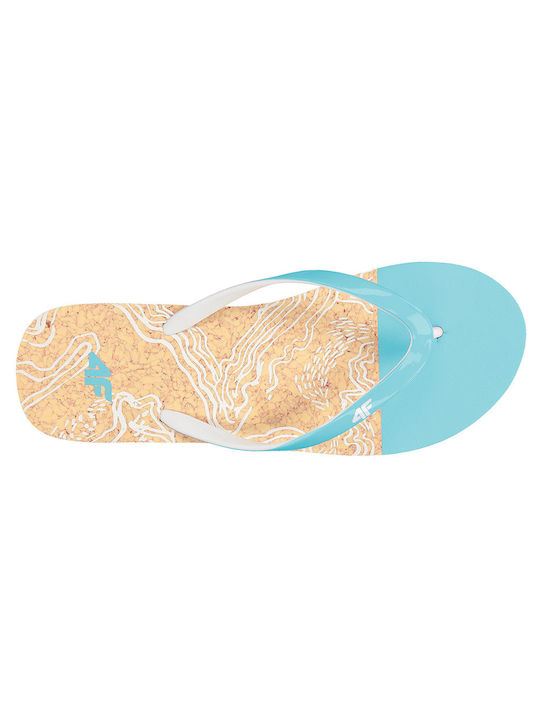 4F Women's Flip Flops Turquoise