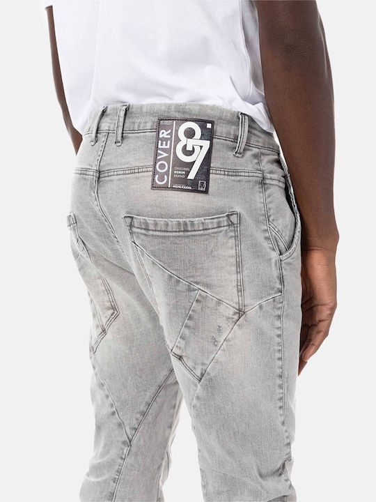 Namos Ανδρικό Παντελόνι Τζιν Ελαστικό με Slim Tapered Εφαρμογή Grey