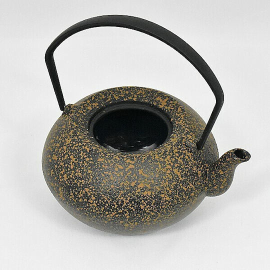 Patchy Teapot with Filter Cast Iron Hand Brown 450ml
