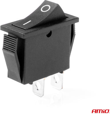 AMiO Auto Ein/Aus Schalter 12V Universal Schwarz