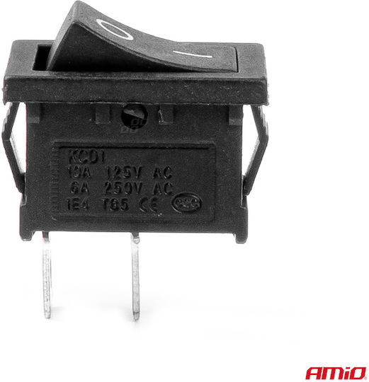 AMiO Автомобилен превключвател On/Off 12V Универсален Черен