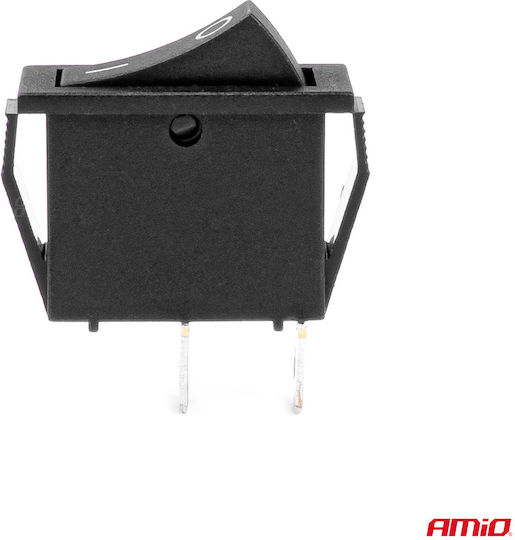 AMiO Ein/Aus-Schalter Auto 12V Universal Schwarz