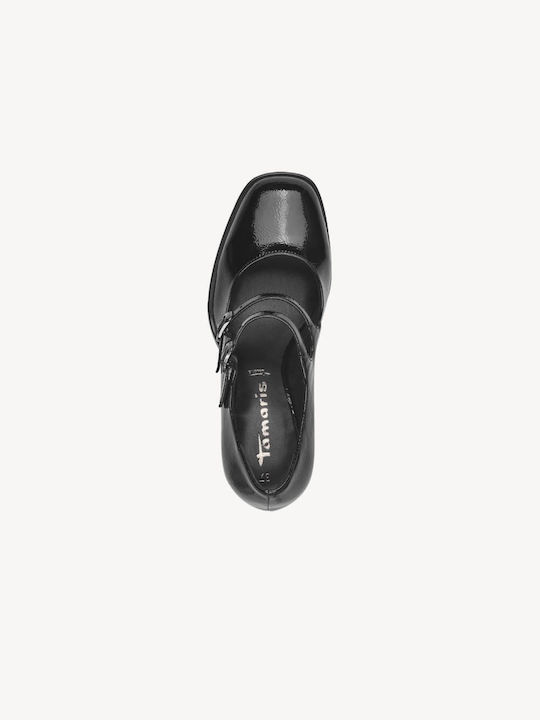 Tamaris Patent Leather Black Heels